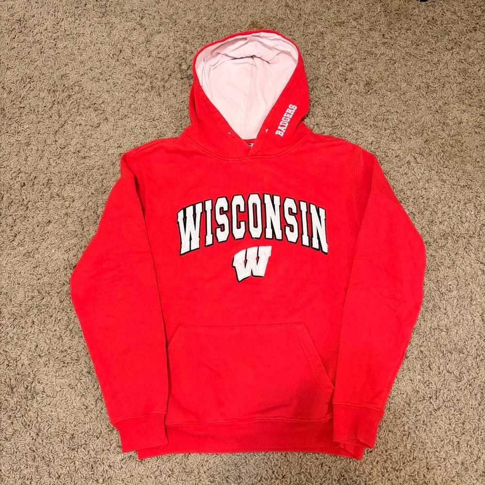 Stadium Athletics Wisconsin Badgers Hoodie Red University of Wisconsin Mens S